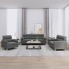 Vidaxl 3-Cz. Relaxation Set With Cushions, Dark Grey, Fabric