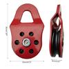 High Strength 10Ton Snatch Pulley Block Nylon Roller for 17MM Max Rope Diameter