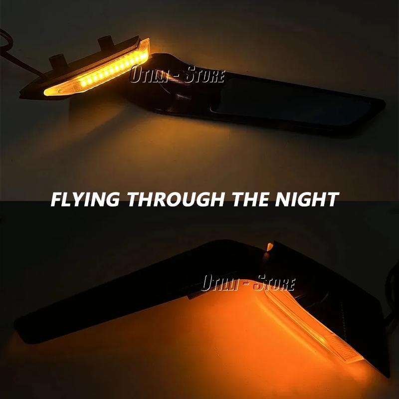 BMW S1000RR 2019-2024 LED Turn Signal Winglet Rearview Mirror