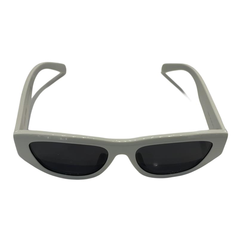 Celine Logo Oval Sunglasses Women Sunglasses White CL40278U5525A