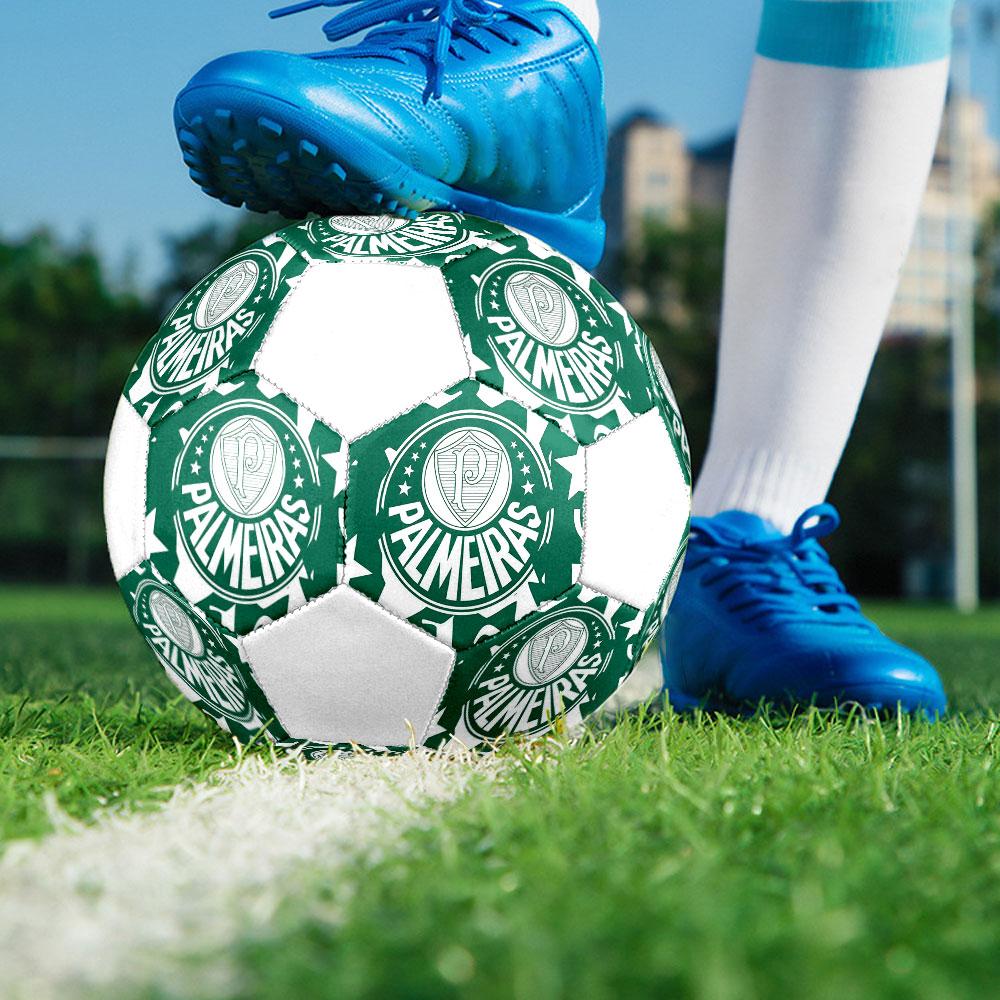 SE Palmeirasfootball clubIndoor Size 5 Soccer Ball Colorful Machine Stitched PVC Competition Ready Durable High-Bounce