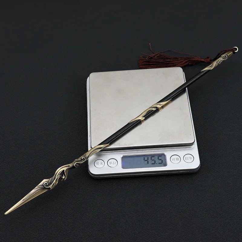 30Cm The Legend Of Shenli Tv Series Red Feather Spear Metal Model Crast Desk Ornaments Chinese Ancient Weapon Toys Gifts