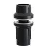 Aquarium Drain Line Connector Set for Pet Habitat Care, Screw-Lock Pipework Body with Seal Washers for Filter Line Work