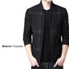 Men Coat Plaid Stand Collar Thin All Match Spring Jacket for Daily Wear