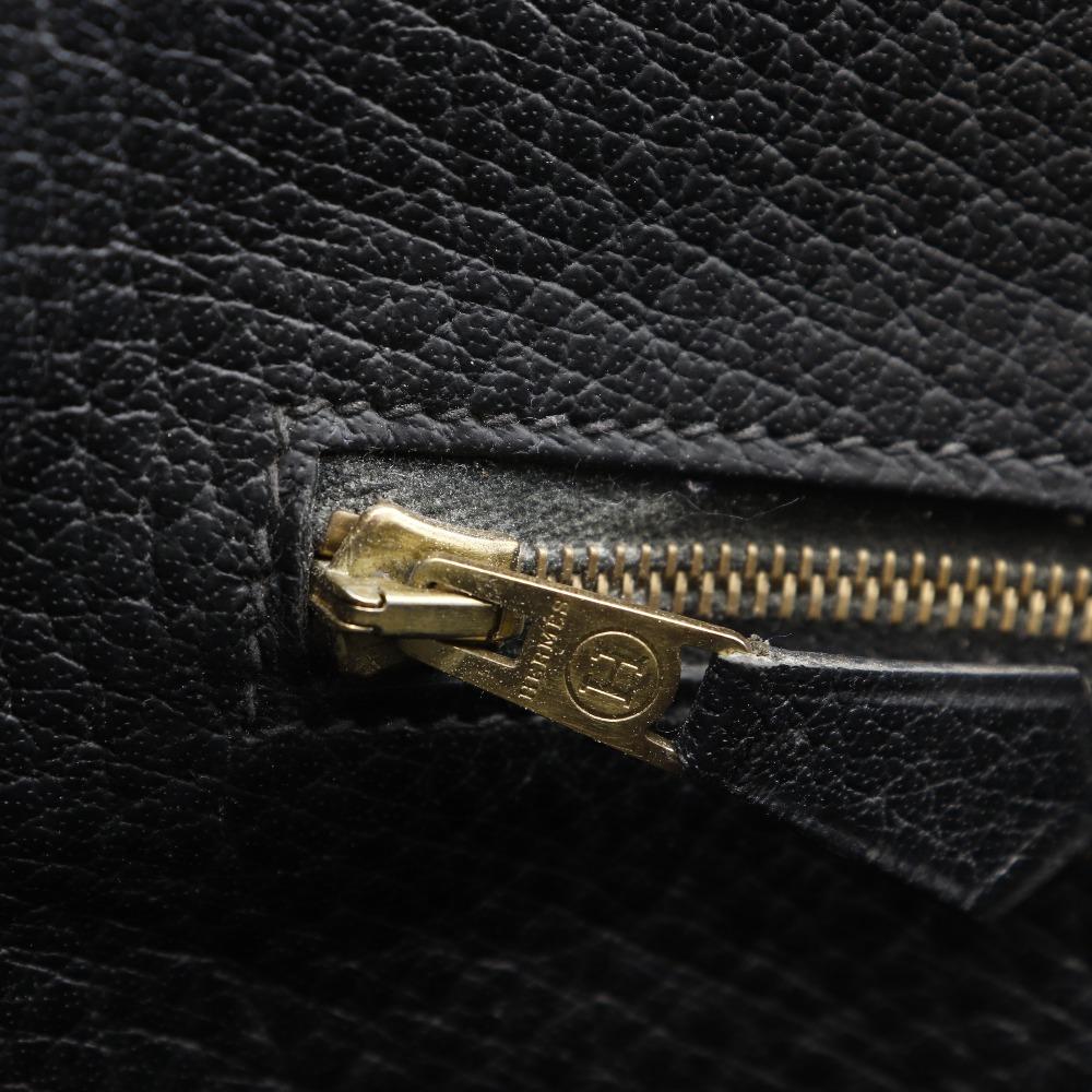 HERMES Gallop FT1 Tote Bag black Buffl Women Used