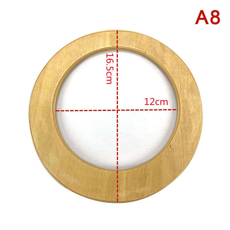 Wooden Bag Handle Decorative  Square Wood Strap Solid Color Hand Bag Replacement Accessories Diy Women'S Clutch Bag Handle