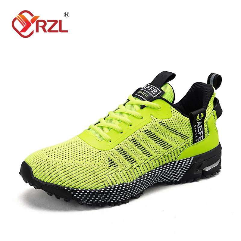 YRZL Mens Running Sneakers High Quality Breathable Wear Resistant Men's Sports Shoes Male Lace Up Fashion Classic Man Sneakers
