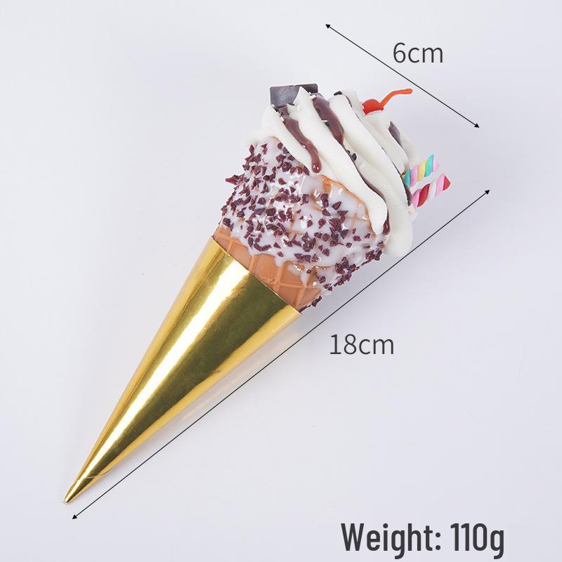 Simulation Hot Milk Treasure Ice Cream Cone Toy Decoration