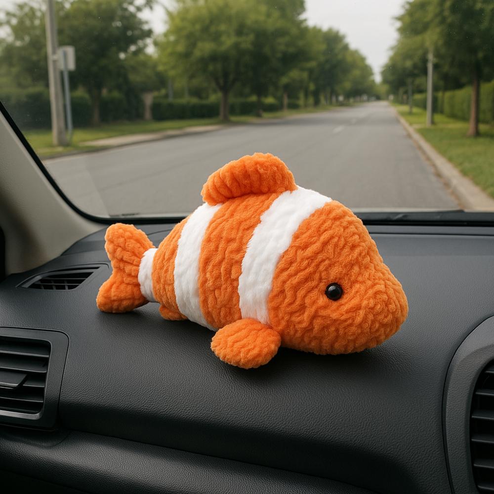 Fluffy Clown Fish Plush Toys Marine Animal Animal Octopus Pillow  Kids Birthday Christmas