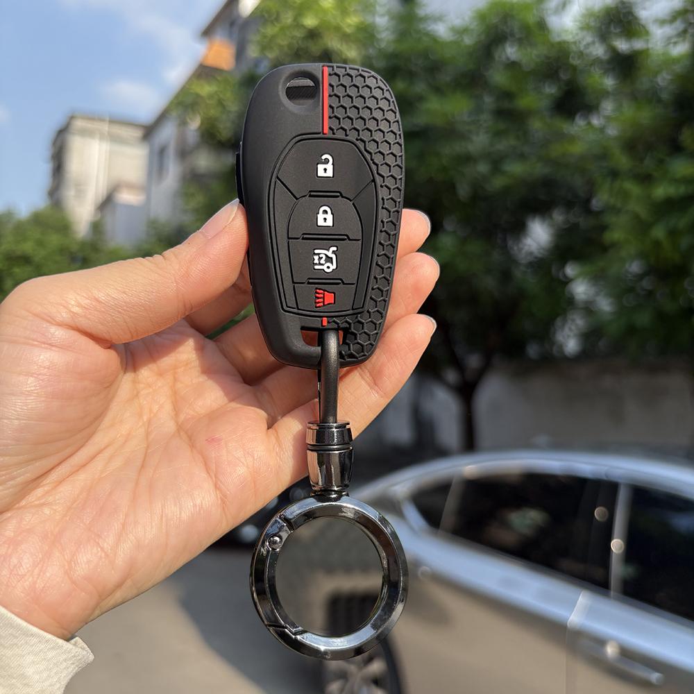Key Cover Holder For Chevrolet Onyx Joy  Spin Gm Entered Cobalt Cross Keychain Fob Accessories