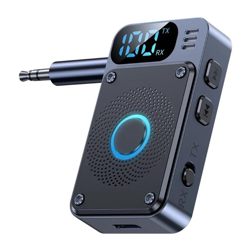 

Car Bluetooth-compatible 5.4 Sound Receiver Transmitter 3.5mm Aircraft Wireless Adapter for PC Headphone Amplifier 1