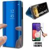 Case + Tempered Glass - PROSHOP - Samsung A22 5G - Mirror Effect - Shockproof Protection - Blue