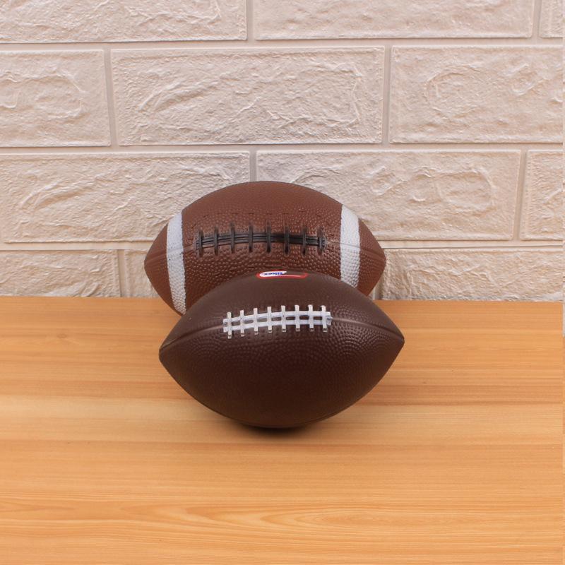 Hot! children's and youth team game rugby PVC inflatable elastic rugby ball sports equipment red brown rugby American football