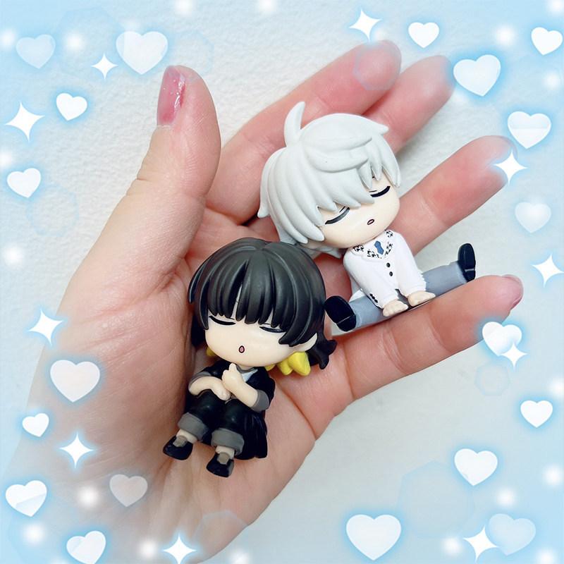 Auf Lager Blue Lock Schulter an Schulter Blind Box Mini Anime Figur PVC Spielzeug Sammlerstück Schreibtischornament Feiertagsgeschenke für Fans