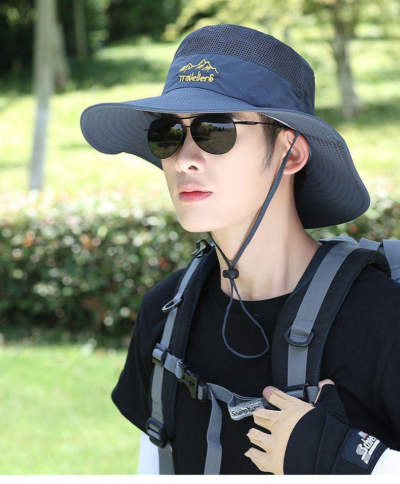2024 New Unisex Sun Protection Hat: Western Cowboy, Mountaineering, Fisherman, Windproof Travel Summer Hat