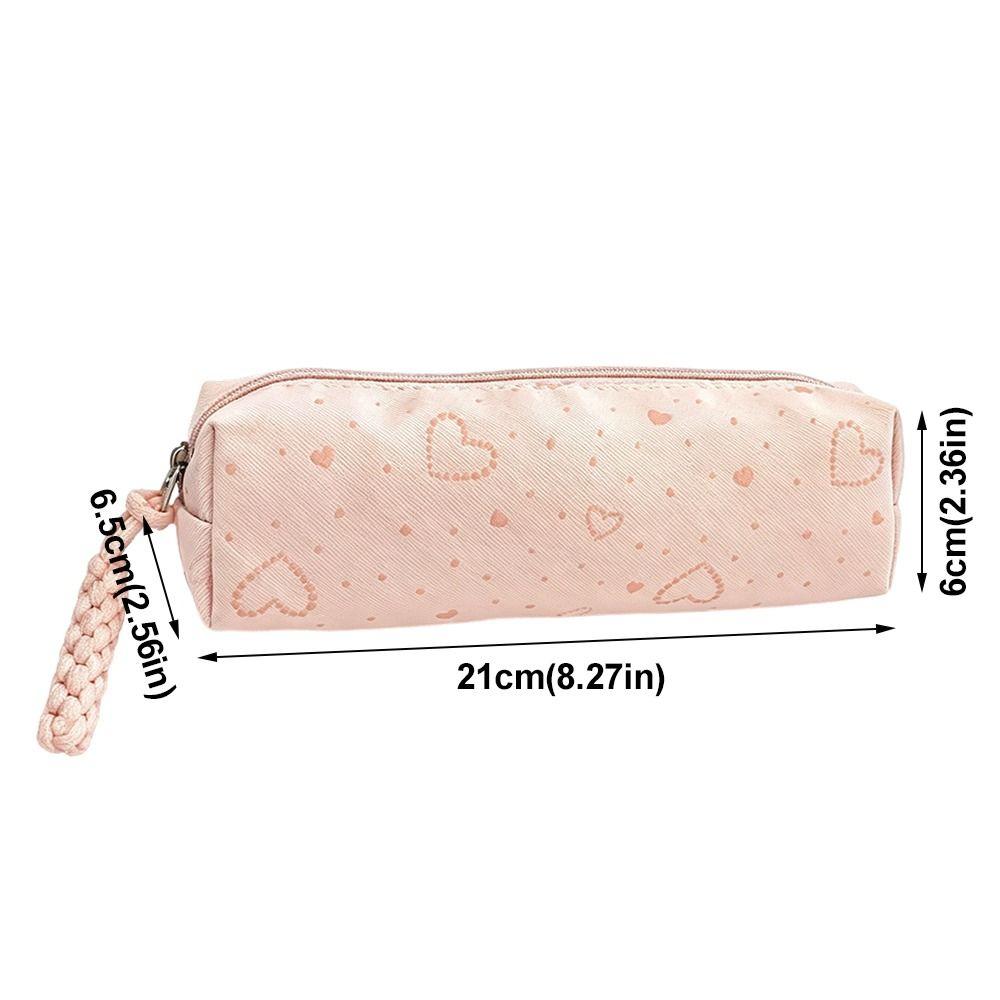 Large Capacity Pen Bag Canvas Pencil Pouch Multi-functional Pencil Case  Gift