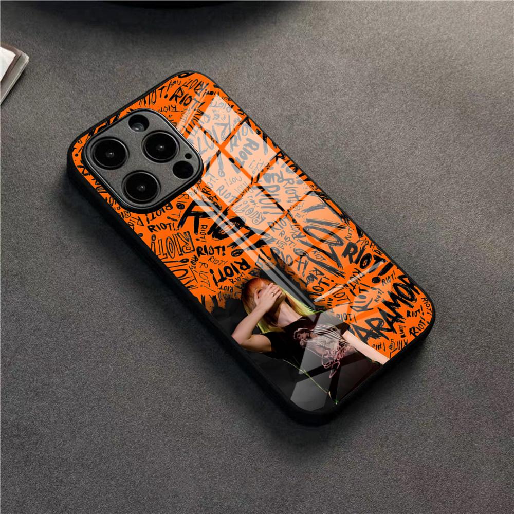 COOL Paramore Phone Case For 17 Pro Max IPhone 16 Pro 14 12 11 13 Mini X XR XS 15 Plus SE Glass Cover