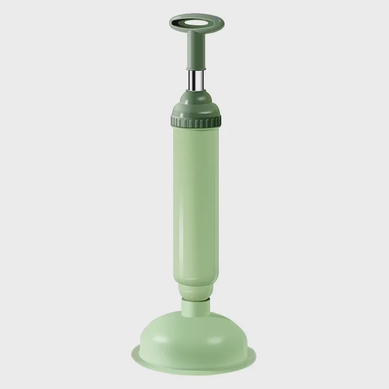 Toilet Blockage Plunger: Strong Suction Sewer Tool with Leather Plug