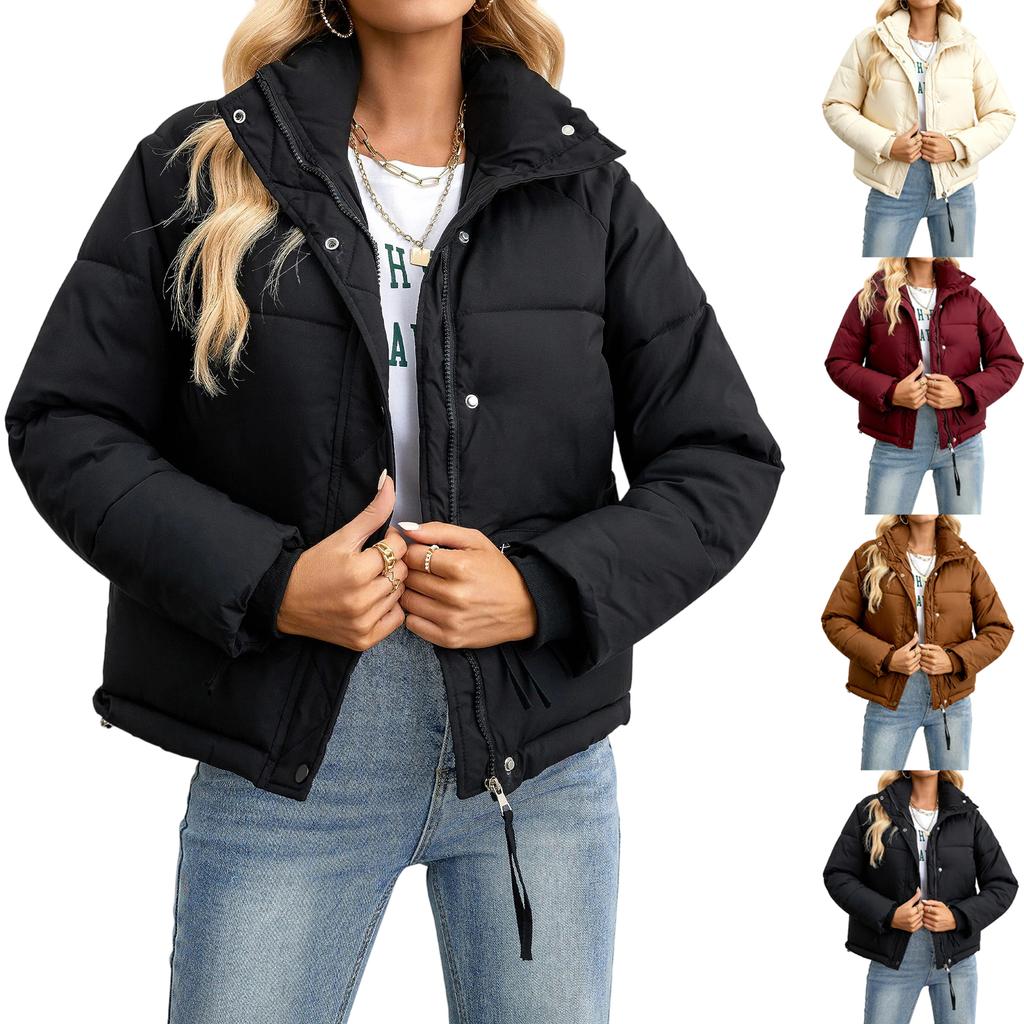 Women's Faux Suede Button Jacket Oversized Gathered Hem Short Length Coat Casual Vintage Outerwear With Pockets