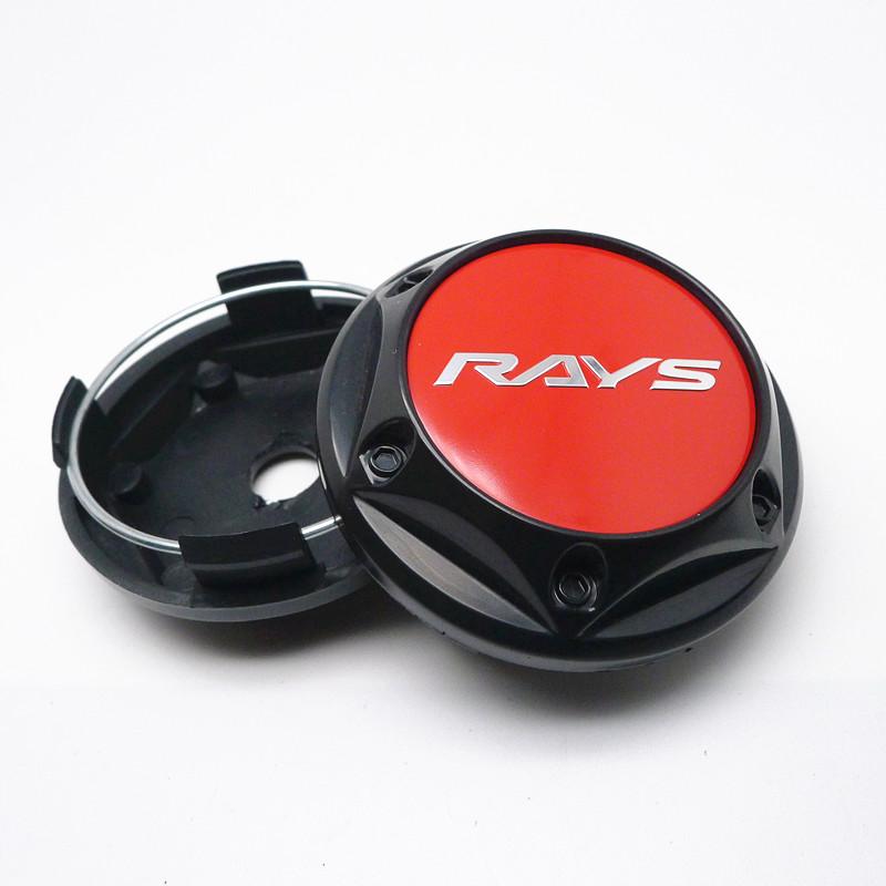 4pcs 68mm 62mm For Rays Wheel Hub Center Cap Car Rims Replace Dust-proof Cover Auto Styling Accessories