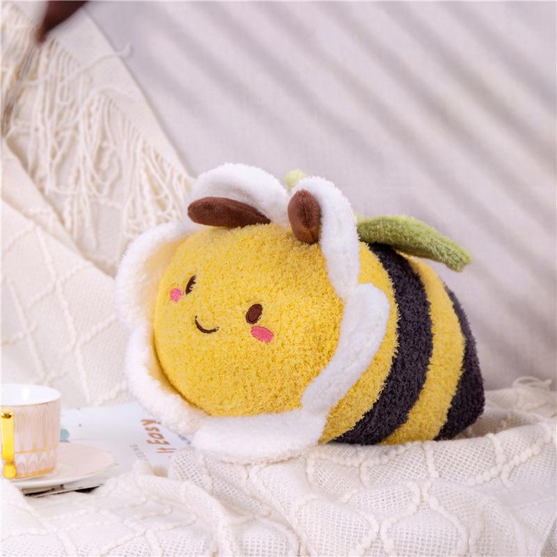 Cute Cartoon Bumblebee Plush Toy Stuffed Animal Doll For Wholesale жёлтый