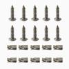 Stainless Steel U Type Clips Plate Leaf Spring Nut M6 M5 M4 Chimney Nuts Lug Nuts Speed Clip for Car Motorcycle Scooter ATVs