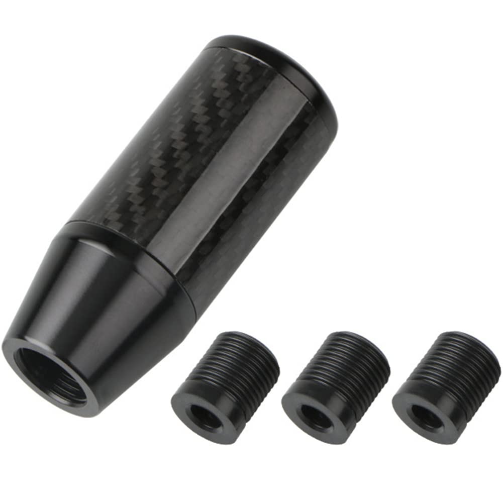 

FUPUTWO Shift Knob, Aluminum, Carbon, Gear Knob, AT MT, Universal for Cars, Includes Adapter (Black) чёрный
