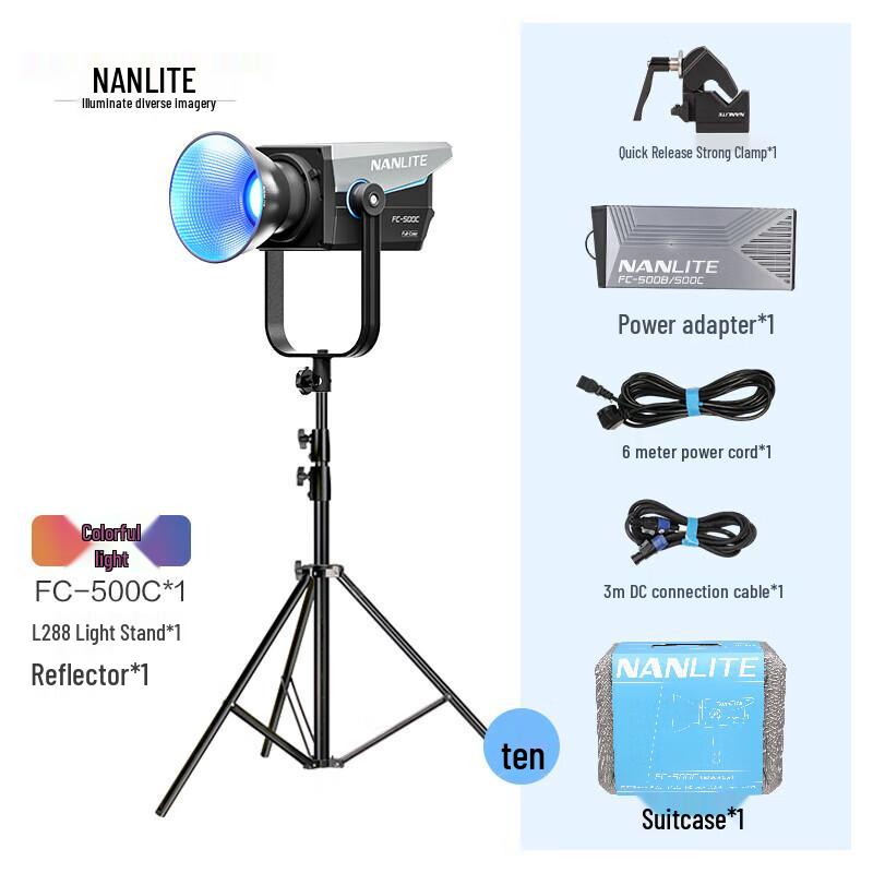 Nanlite FC-500C Full-Color RGBW LED Spotlight