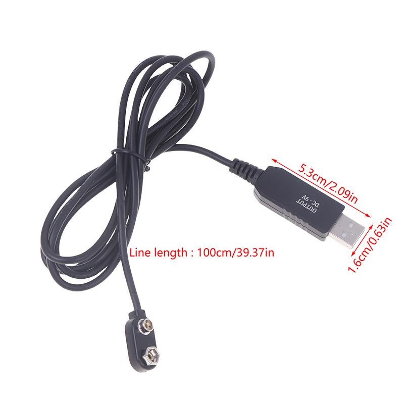 1Pc 9V Battery Eliminators Usb Cable 9V Converter Power Regulator Line For Multimeter Microphone Toy Remote Control Dropshipping