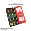 Christmas Tree Spoon & Fork Set – Santa Claus Holiday Gift