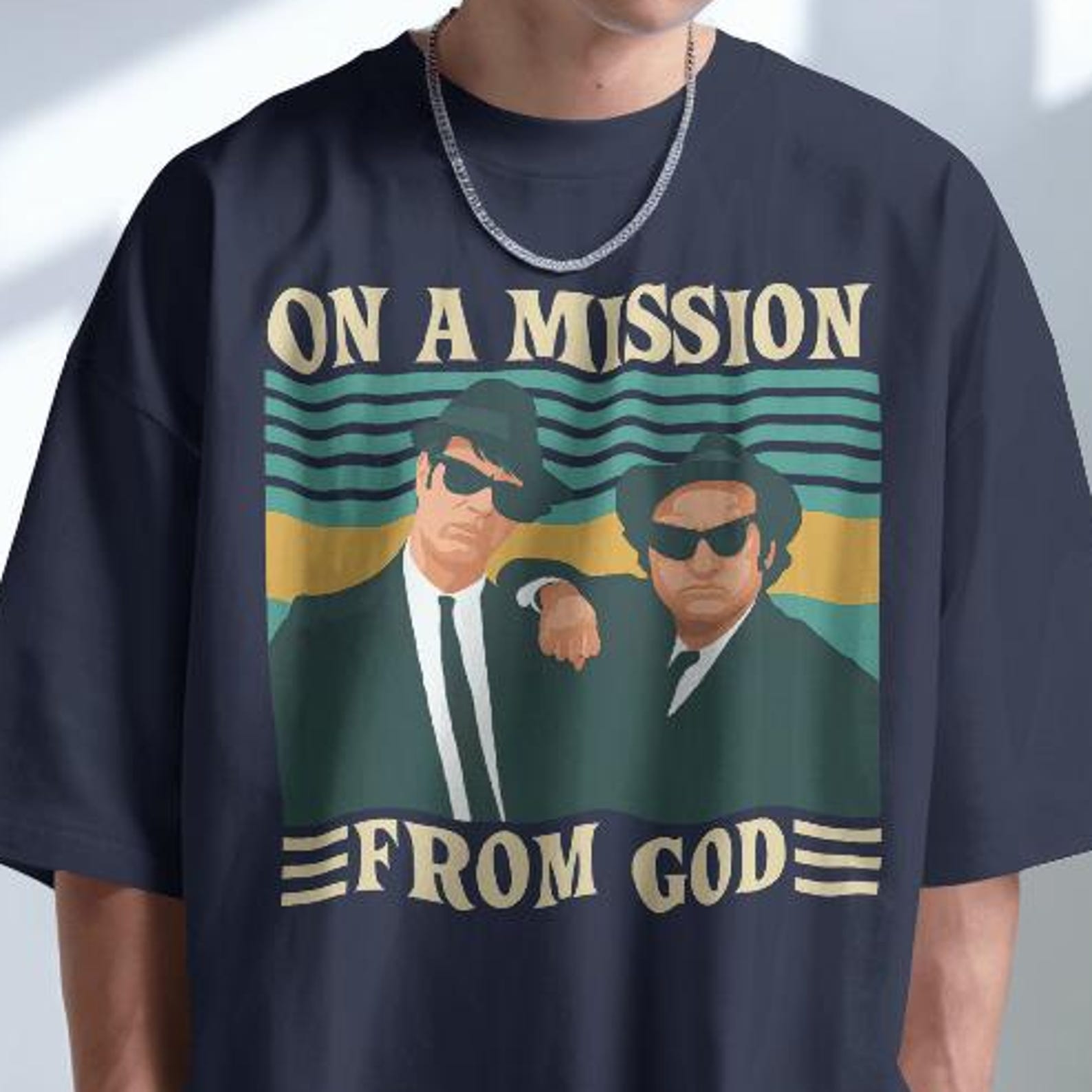 The Blues Brothers Movie Shirt - On a Mission From God 2XL