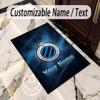 Crystal Velvet Rug Club Brugge FC Print Custom Name Text Floor Mat Home Decor