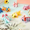 24/48Pcs 3D Printed Simulation Toys Axolotl Figure Flexible Joint Mini Sensory Axolotl Toy Add Fun 3D Printed Animal Toy