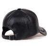 Moda Sólido Invierno Cuero Gorra de Béisbol Hombres Snapback Otoño Cálido Gorras Negras Mujeres Hueso Masculino Sombreros para Hombre y Gorras