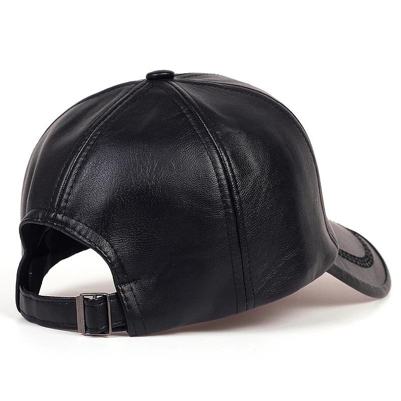 Fashion Solid Winter Leather Baseball Cap Men Snapback Autumn Warm Black Caps Women Bone Masculino Mens hats and Hats gorras 2025