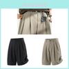 Mens Casual Shorts With Pleated Design For Spring Summer Youth Sport Wear