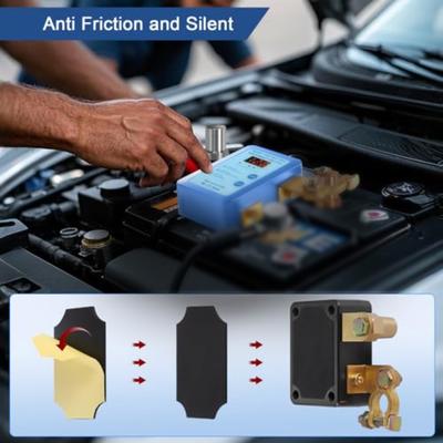 12V 240A Battery Disconnect Switch with Remote Control and Manual Operation for Cars Boats RVs and Motorcycles Anti-Theft Device
