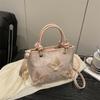 Butterfly Chinese Style Bucket Bag Artistic Canvas Material Cheongsam Handbag Tassel Decoration Magnetic Buckle Closure