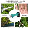 98V Cordless Pruner Electric Pruning Shear with 9700mAh Lithium-ion Battery Efficient Fruit Tree Bonsai Pruning Branches Cutter 500W