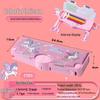 Creative Cartoon Multifunctional Pencil Case for Primary School Students - Large Capacity and High Appeal