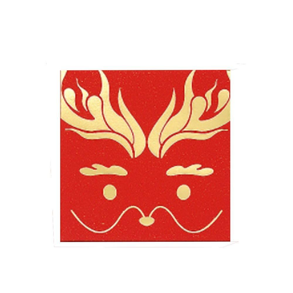 

10 шт. Конверты для денег на удачу в китайском стиле Красный карман для счастливых денег 2024 Китайский Новый год 9X9CM-B 10pcs