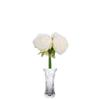 Artificial Flower Peony Fake Peony Artificial Peony Silk Peony Wedding Bouquet(White)