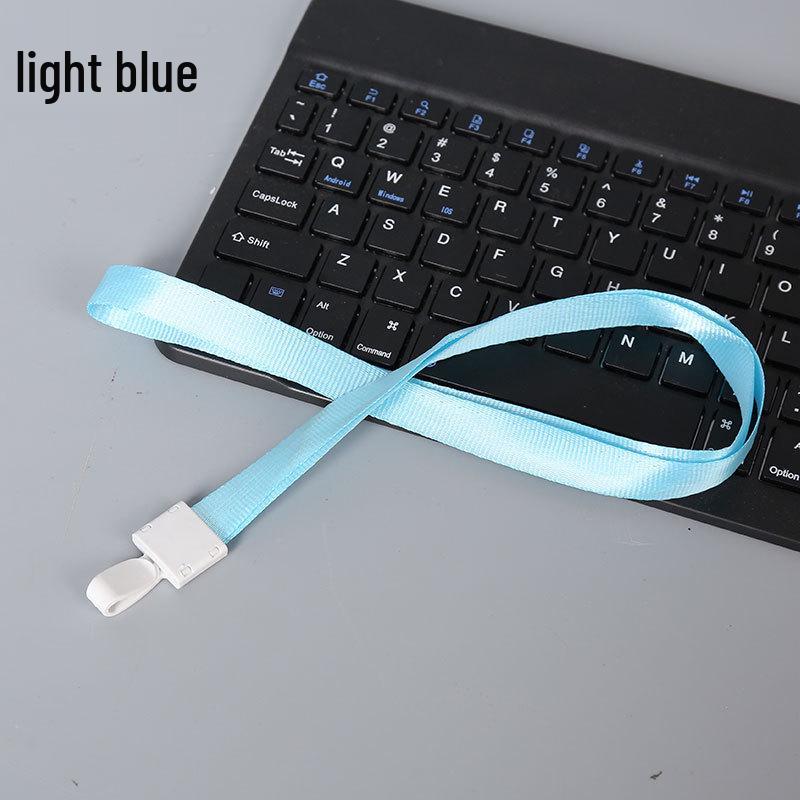 Double-Sided Transparent ID Holder with Lanyard for Student, Access, or Conference Pass and QR Code Tag