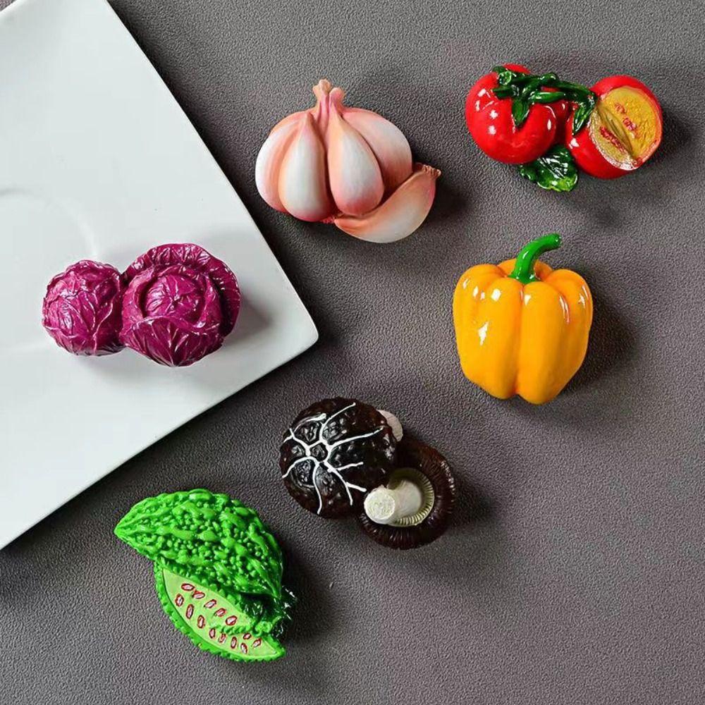 

Synthetic resin Vegetables Refrigerator Stickers Refrigerator Ornament Magnets Sticker