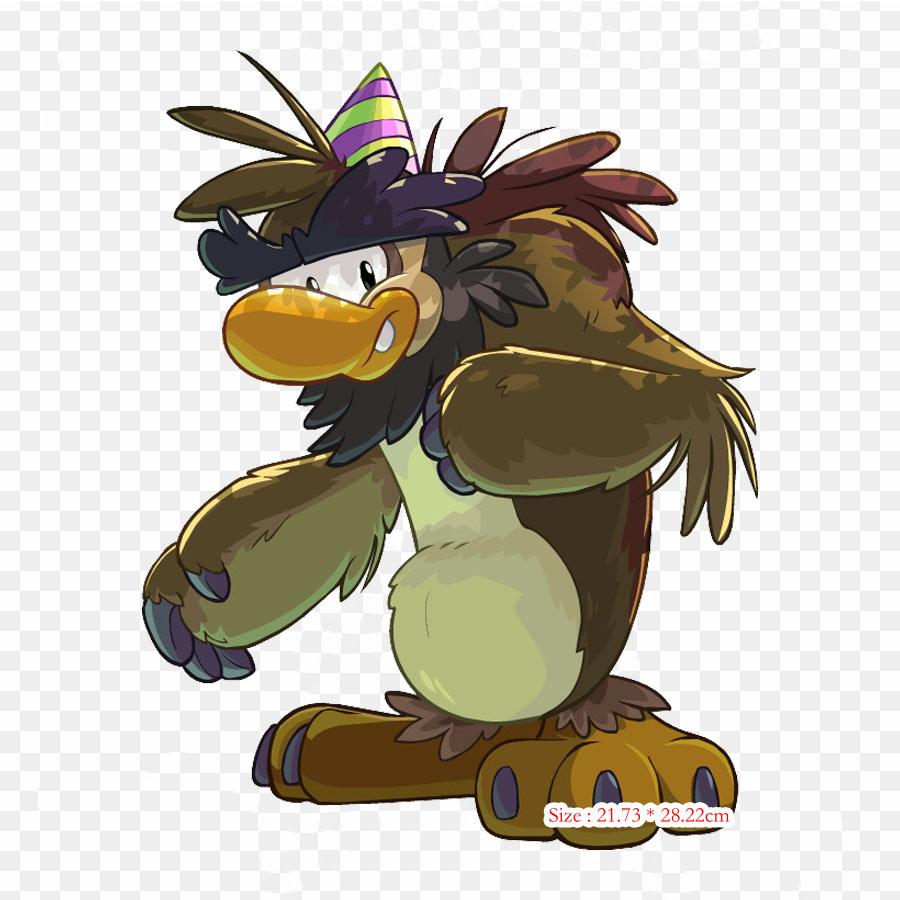 Club Penguin Pumpkin Head Club Penguin Iron on Heat Transfer Printing Vinyl Patches Sticker for Clothes DIY Appliques Washable Patches