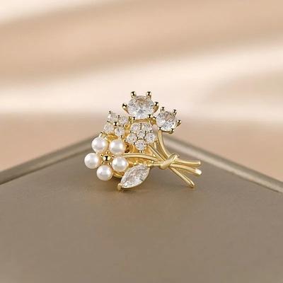 Diamond Butterfly Brooch Scarf Sweater Accessories