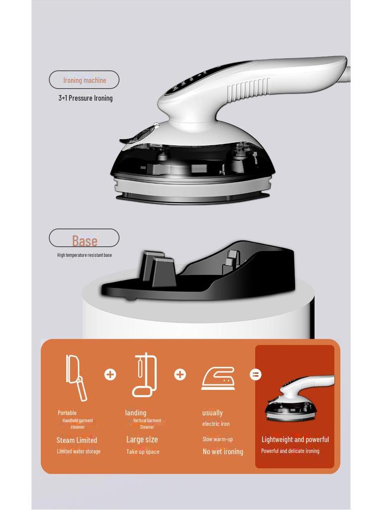 Compact Steam Iron for Home and Dorm Use