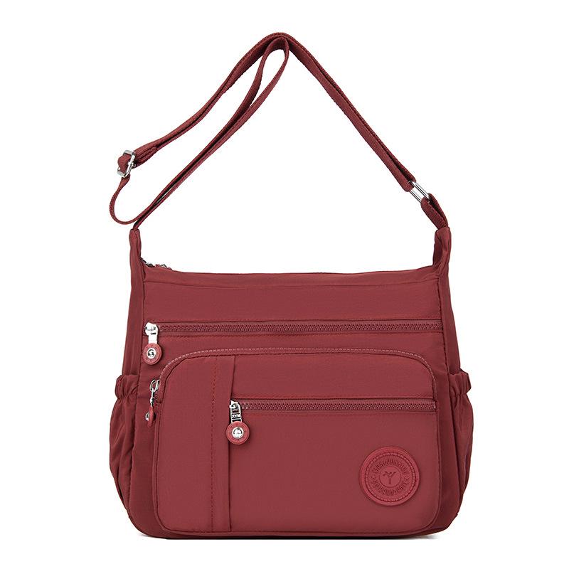 Women's Waterproof Nylon Single Shoulder Crossbody Bag - Casual Fashion, Simple Mom Shopping Bag