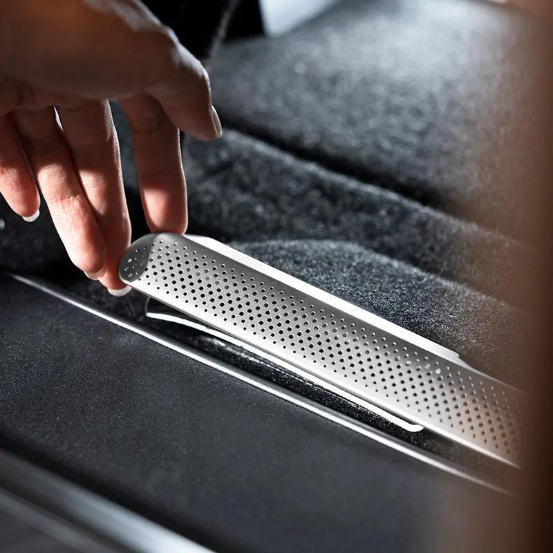 For VOYAH Dreamer 2025-2026 Under Front Row Seats Air Outlet Protective Cover Stainless Steel Dustproof Car Interior Accessories