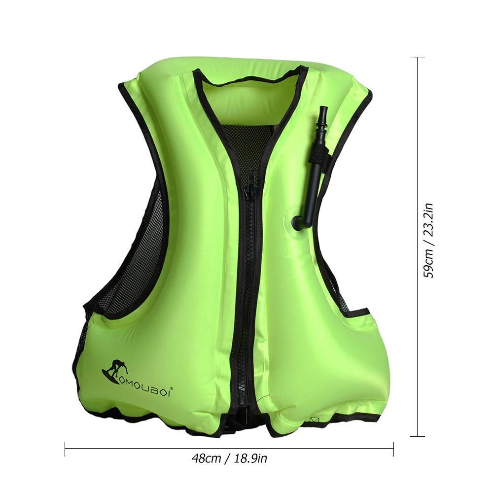 Docooler Inflatable Life Vest, 4 Colors, Floating Vest, Swim Vest, Adult Size, Life Vest, Manual Inflation, Water Sports, Snorkeling, River, Sea, Swim
